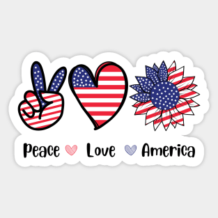 USA Independence Day Sticker